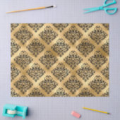 Zwart masker op gouden loskoppeling tissuepapier (Craft)