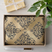 Zwart masker op gouden loskoppeling tissuepapier (Geschenk)