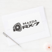 Zwart Mazda RX-7 Roterende Motor Stickers (Envelop)