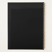 Zwart medisch klembord met stethoscoop planner (Achterkant)