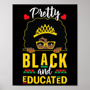 Zwart meisje dochter nichtje cadeau mooi zwart en poster