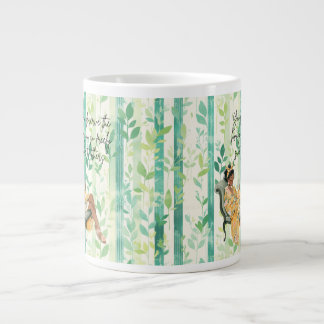 Zwart meisje Gezellig lezen Extra Grote Beker