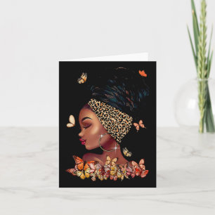 Zwart Meisje Magic Afro Melanine Koningin Afrikaan Kaart