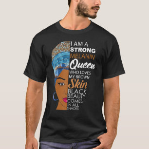 Zwart meisje Magic I Am Black History Maand Afro M T-shirt