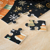 Zwart Meisje Magic Kerstpuzzel voor kinderen Legpuzzel (Zijkant)