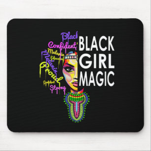 Zwart Meisje Magic T Afrikaanse Dashiki Outfit Pri Muismat