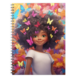 Zwart meisje magie melanine bruine huid meisjes bl notitieboek