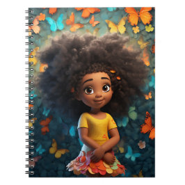 Zwart meisje magie melanine bruine huid meisjes bl notitieboek