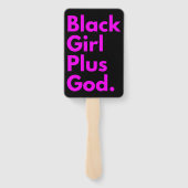 ZWART MEISJE PLUS GOD HANDWAAIER (Achterkant)