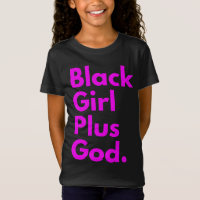 ZWART MEISJE PLUS GOD