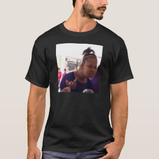 Zwart meisje wat meme t-shirt