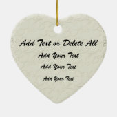 Zwart melanoom lint uit het hart - SRF Keramisch Ornament (Achterkant)