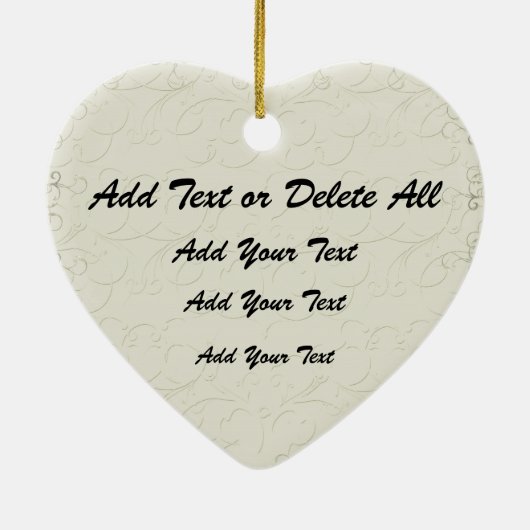 Zwart melanoom lint uit het hart - SRF Keramisch Ornament (Achterkant)