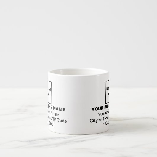 Zwart merk Teksten over Espresso-Mok Espresso Kop (Voorkant)