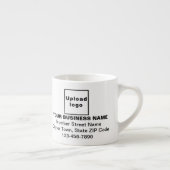 Zwart merk Teksten over Espresso-Mok Espresso Kop (Rechts)