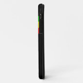 Zwart met diagonale Rasta Stripes/ Case-Mate iPhone Case (Achterkant/links)