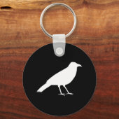 Zwart met een witte rij. sleutelhanger (Voorkant)