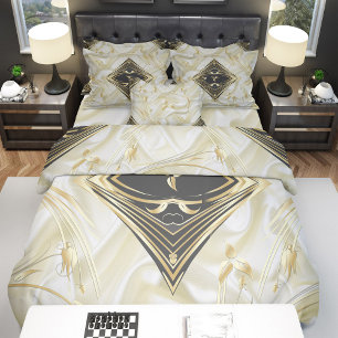 Zwart met Goud op Champagne Silk Save the Dates Aankondigingskaart