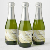 Zwart met Goud op Mousserende Wijnzijde Sparkling Wijnetiket (Flessen)