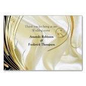 Zwart met Goud op Zijde textuur Kaart (Achterkant)