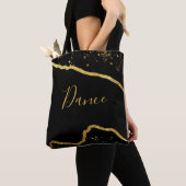 Zwart met Gouden Glitter Dans Tas (Dichtbij)