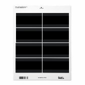 Zwart met lichtere randen blanco etiket (Full Sheet)