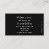 Zwart met prachtig rood hart en moderne Logo Visitekaartje (Achterkant)