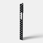 Zwart met witte haarpunten Case-Mate iPhone case (Achterkant / Rechts)