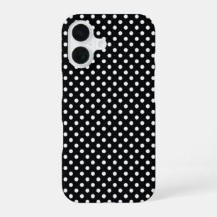 Zwart met witte haarpunten iPhone 16 hoesje