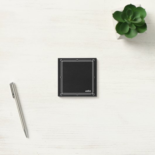 Zwart met witte lijst post-it® notes (Kantoor)