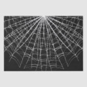 Zwart met witte spinnenwebben en schattige moderne tissuepapier (Voorkant)