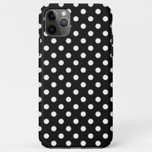 Zwart met witte stippen iPhone 11 pro max hoesje