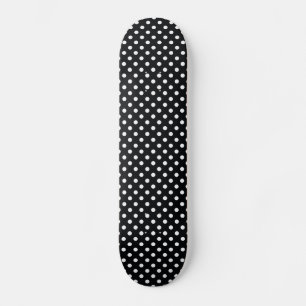 Zwart met witte stippen skateboard
