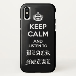 Zwart metaal iPhone x hoesje