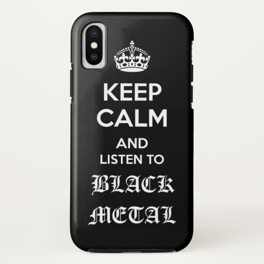Zwart metaal Case-Mate iPhone case (Achterkant)