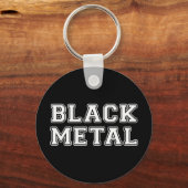 Zwart metaal sleutelhanger (Voorkant)