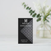 Zwart & Metaal Visitekaartje 2 (Staand voorkant)