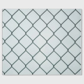 Zwart metaalkettinghek cadeaupapier (Vlak)