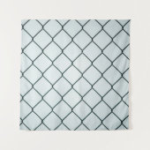 Zwart metaalkettinghek wandkleed (Voorkant)