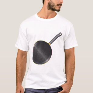 Zwart metaalventilator t-shirt