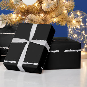 Zwart Minimaal Modern Elegant Zakelijk Bedrijfs- Cadeaupapier