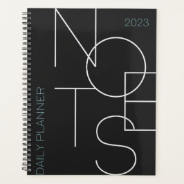 Zwart-minimalistisch esthetisch Typografisch Plann Planner