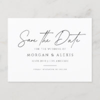 Zwart Minimalistisch Handschrift Script Sla de dat