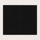 Zwart minimalistisch Professional Visitekaartjes (Binnenkant ongevouwen)