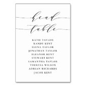 Zwart Minimalistisch Script Zitting bruiloft Kaart (Voorkant)