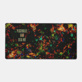 Zwart Modern Abstract Marmer Kleurrijk Neon Initia Bureaumat