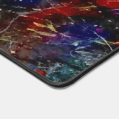 Zwart Modern Abstract Marmer Kleurrijk Neon Initia Bureaumat (Hoek)