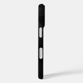 Zwart Modern Classy Aangepaste naam Monogram Initi Case-Mate iPhone Case (Achterkant / Rechts)