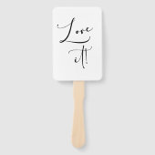Zwart Modern Eenvoudig Schrift Zeg Ja Tegen De Jur Handwaaier (Voorkant)