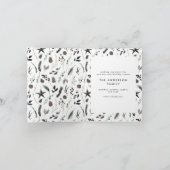 Zwart modern elegant script Kerstmulti-foto Feestdagen Kaart (Binnen)